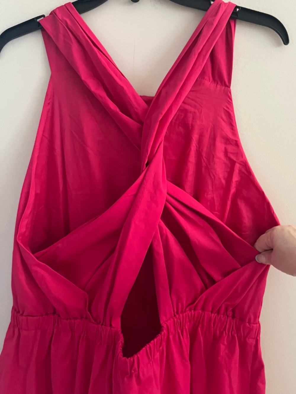 NWT- Banana Republic Factory Pink Midi Dress, Extra Large - Picture 7 of 9